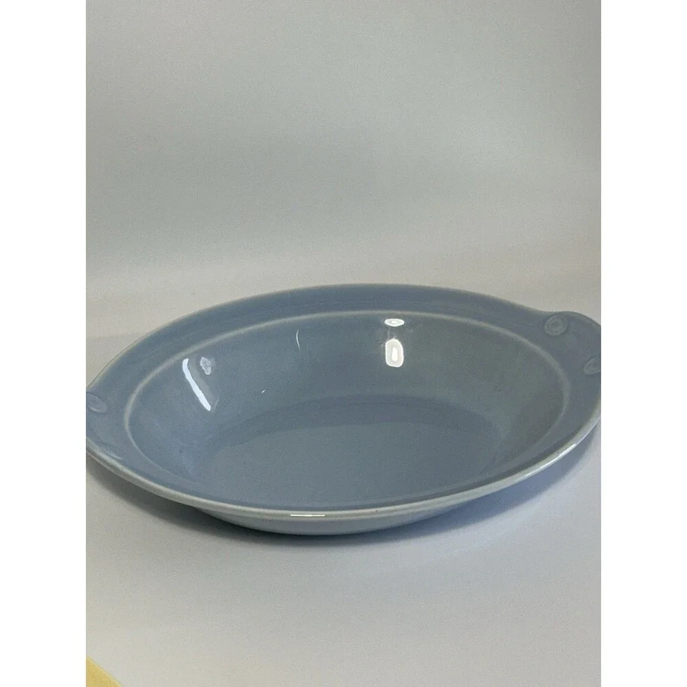 Vintage Luray Pastels Blue Oval Serving Bowl 10 1/8